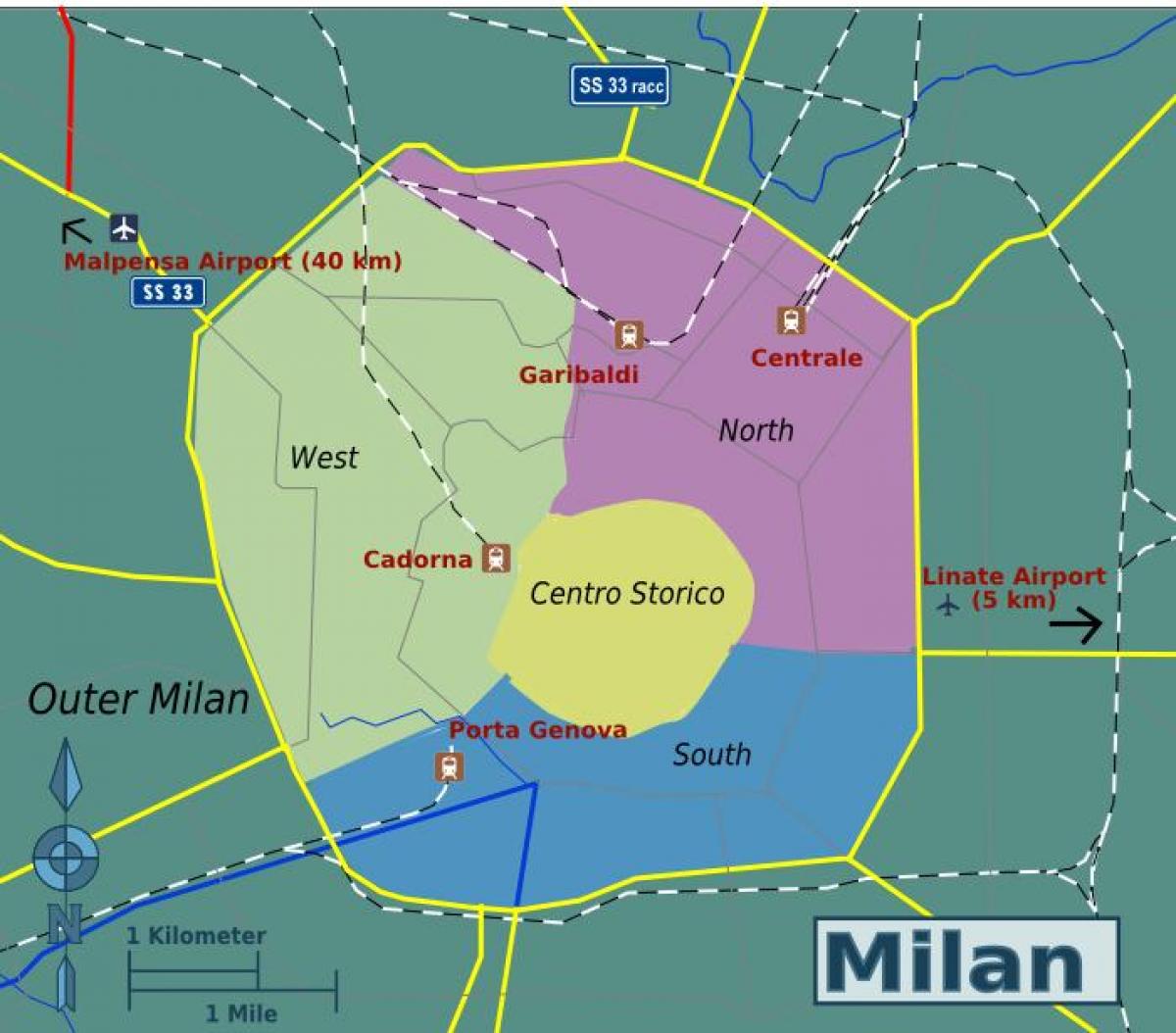 ミラノ地区マップ